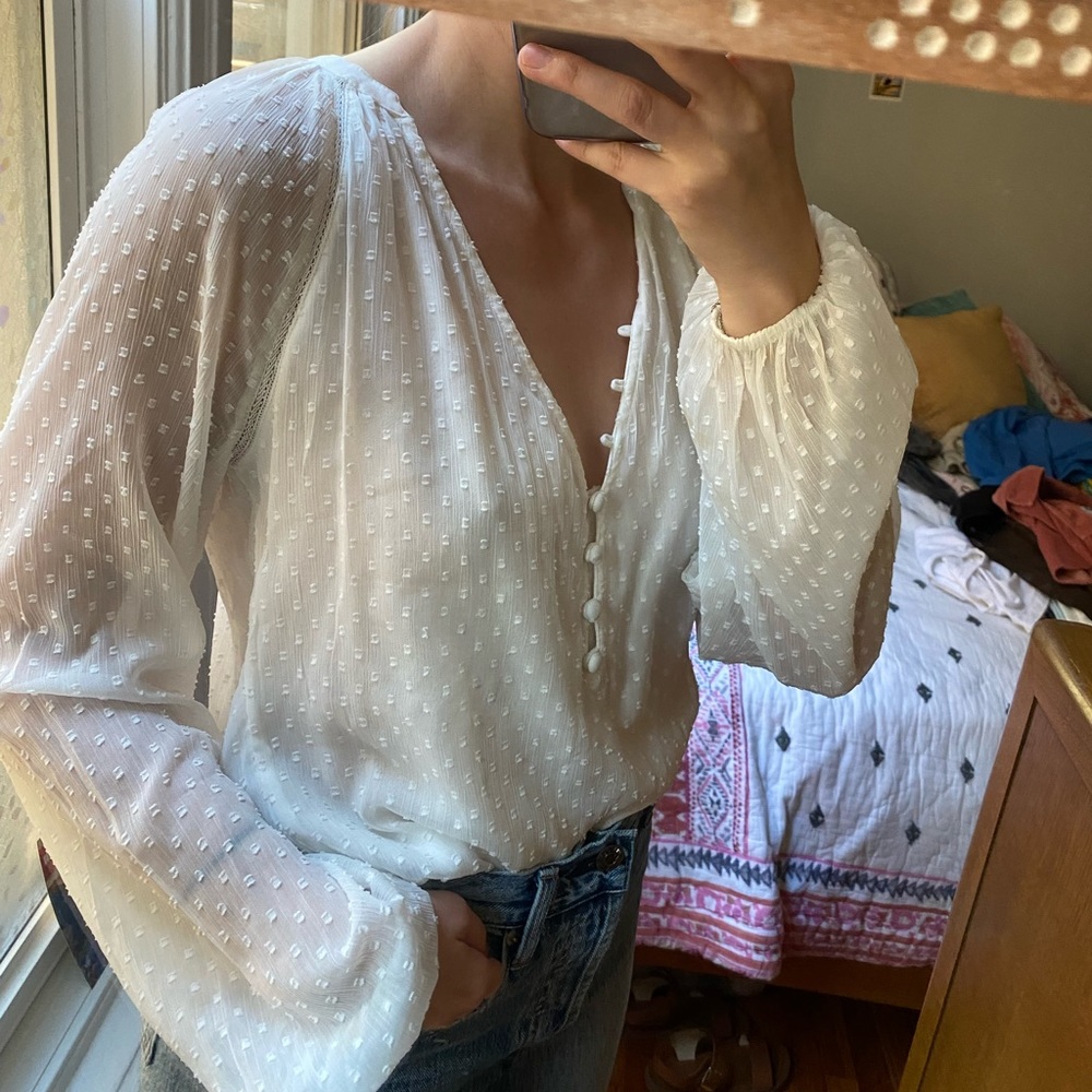 Abercrombie & Fitch White Body Suit